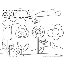 着色页: 春暖花开的季节 (自然) #164790 - 免费可打印着色页