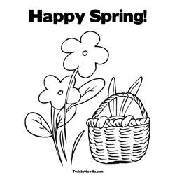 着色页: 春暖花开的季节 (自然) #164793 - 免费可打印着色页