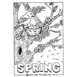 着色页: 春暖花开的季节 (自然) #164841 - 免费可打印着色页