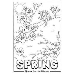 着色页: 春暖花开的季节 (自然) #164859 - 免费可打印着色页