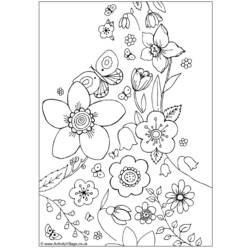 着色页: 春暖花开的季节 (自然) #164861 - 免费可打印着色页