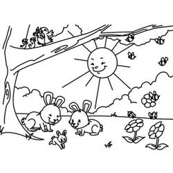着色页: 春暖花开的季节 (自然) #164949 - 免费可打印着色页