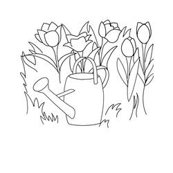 着色页: 春暖花开的季节 (自然) #164951 - 免费可打印着色页