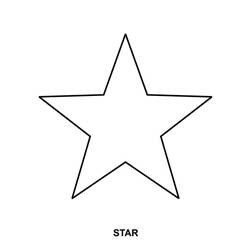 着色页: 星星 (自然) #155881 - 免费可打印着色页