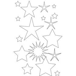 着色页: 星星 (自然) #155882 - 免费可打印着色页