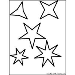 着色页: 星星 (自然) #156083 - 免费可打印着色页