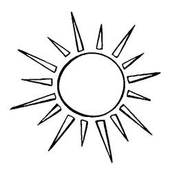 着色页: 太阳 (自然) #157905 - 免费可打印着色页