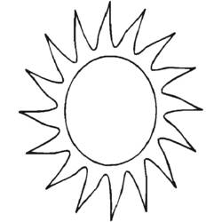 着色页: 太阳 (自然) #157918 - 免费可打印着色页