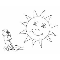 着色页: 太阳 (自然) #157919 - 免费可打印着色页