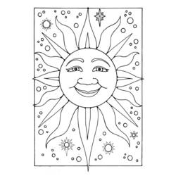 着色页: 太阳 (自然) #157931 - 免费可打印着色页