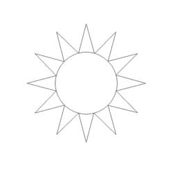 着色页: 太阳 (自然) #157936 - 免费可打印着色页