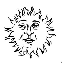 着色页: 太阳 (自然) #157952 - 免费可打印着色页