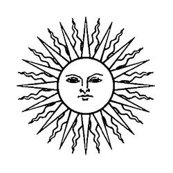 着色页: 太阳 (自然) #157958 - 免费可打印着色页