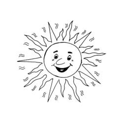 着色页: 太阳 (自然) #157961 - 免费可打印着色页