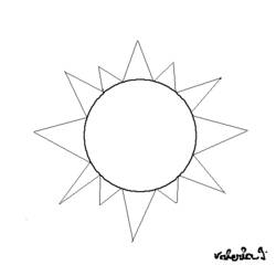 着色页: 太阳 (自然) #157966 - 免费可打印着色页