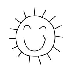 着色页: 太阳 (自然) #157970 - 免费可打印着色页