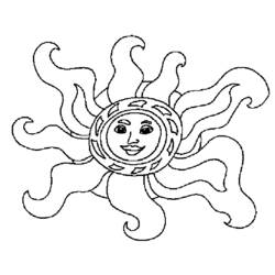 着色页: 太阳 (自然) #157986 - 免费可打印着色页