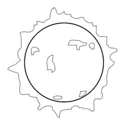 着色页: 太阳 (自然) #157991 - 免费可打印着色页