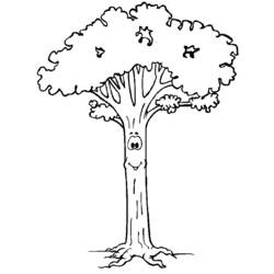 着色页: 树 (自然) #154707 - 免费可打印着色页