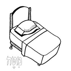 着色页: 床 (对象) #168110 - 免费可打印着色页