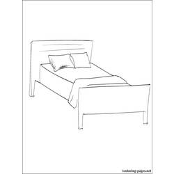 着色页: 床 (对象) #168138 - 免费可打印着色页