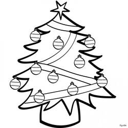 着色页: 圣诞树 (对象) #167442 - 免费可打印着色页