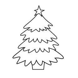 着色页: 圣诞树 (对象) #167443 - 免费可打印着色页