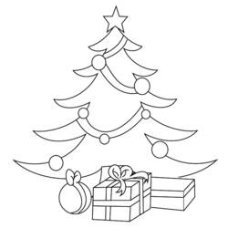 着色页: 圣诞树 (对象) #167445 - 免费可打印着色页