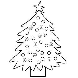 着色页: 圣诞树 (对象) #167446 - 免费可打印着色页