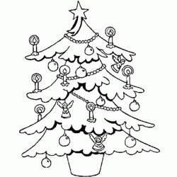 着色页: 圣诞树 (对象) #167447 - 免费可打印着色页