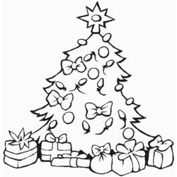 着色页: 圣诞树 (对象) #167450 - 免费可打印着色页