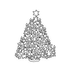 着色页: 圣诞树 (对象) #167463 - 免费可打印着色页