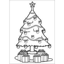 着色页: 圣诞树 (对象) #167464 - 免费可打印着色页