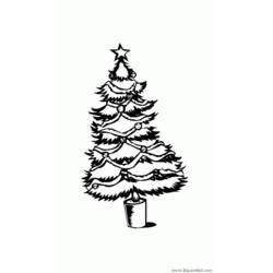着色页: 圣诞树 (对象) #167471 - 免费可打印着色页