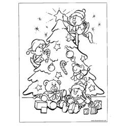 着色页: 圣诞树 (对象) #167476 - 免费可打印着色页