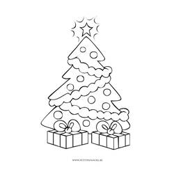 着色页: 圣诞树 (对象) #167481 - 免费可打印着色页