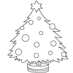 着色页: 圣诞树 (对象) #167486 - 免费可打印着色页
