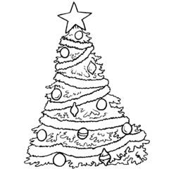 着色页: 圣诞树 (对象) #167493 - 免费可打印着色页