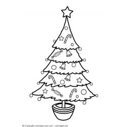 着色页: 圣诞树 (对象) #167498 - 免费可打印着色页