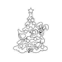 着色页: 圣诞树 (对象) #167502 - 免费可打印着色页