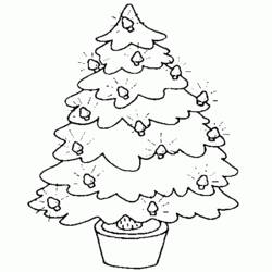 着色页: 圣诞树 (对象) #167510 - 免费可打印着色页