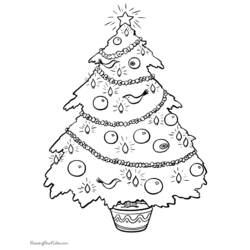 着色页: 圣诞树 (对象) #167522 - 免费可打印着色页