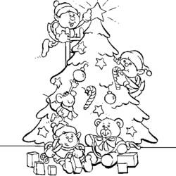 着色页: 圣诞树 (对象) #167523 - 免费可打印着色页