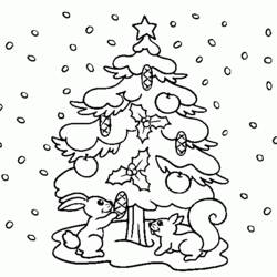 着色页: 圣诞树 (对象) #167534 - 免费可打印着色页