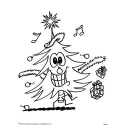 着色页: 圣诞树 (对象) #167539 - 免费可打印着色页