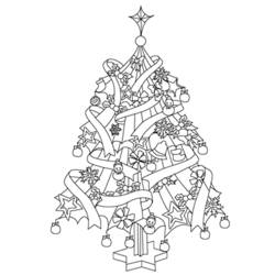 着色页: 圣诞树 (对象) #167549 - 免费可打印着色页