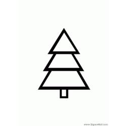 着色页: 圣诞树 (对象) #167559 - 免费可打印着色页