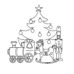 着色页: 圣诞树 (对象) #167566 - 免费可打印着色页