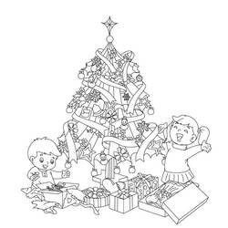 着色页: 圣诞树 (对象) #167567 - 免费可打印着色页