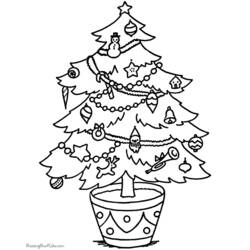 着色页: 圣诞树 (对象) #167574 - 免费可打印着色页